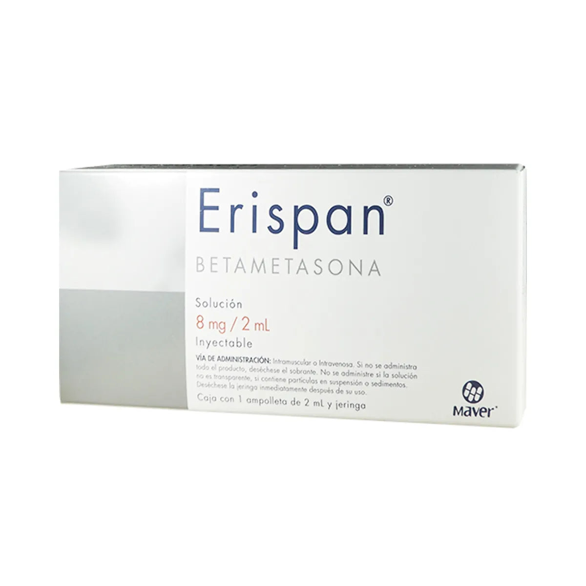 Erispan®, Betametasona 8 mg / 2 mL Solución Inyectable