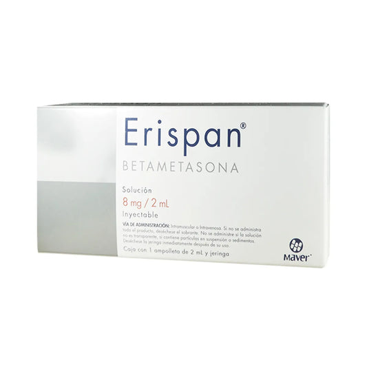 Erispan®, Betametasona 8 mg / 2 mL Solución Inyectable