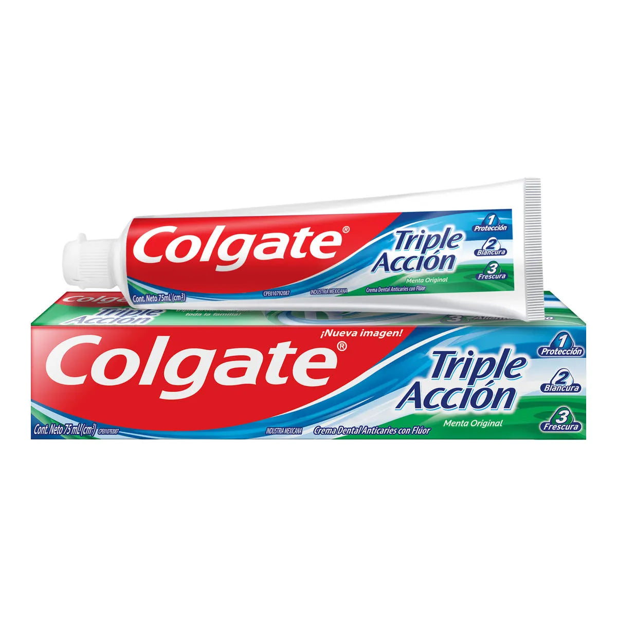 Crema Dental Triple Acción Colgate Menta Original 75 ml