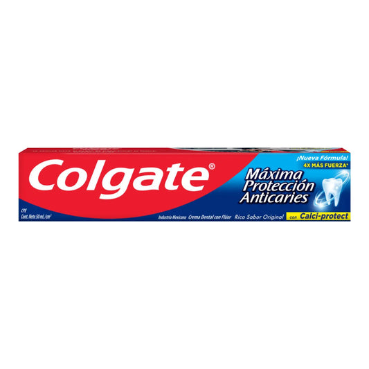 Crema Dental Anticaries Colgate con Calci-protect Sabor Original 50 ml