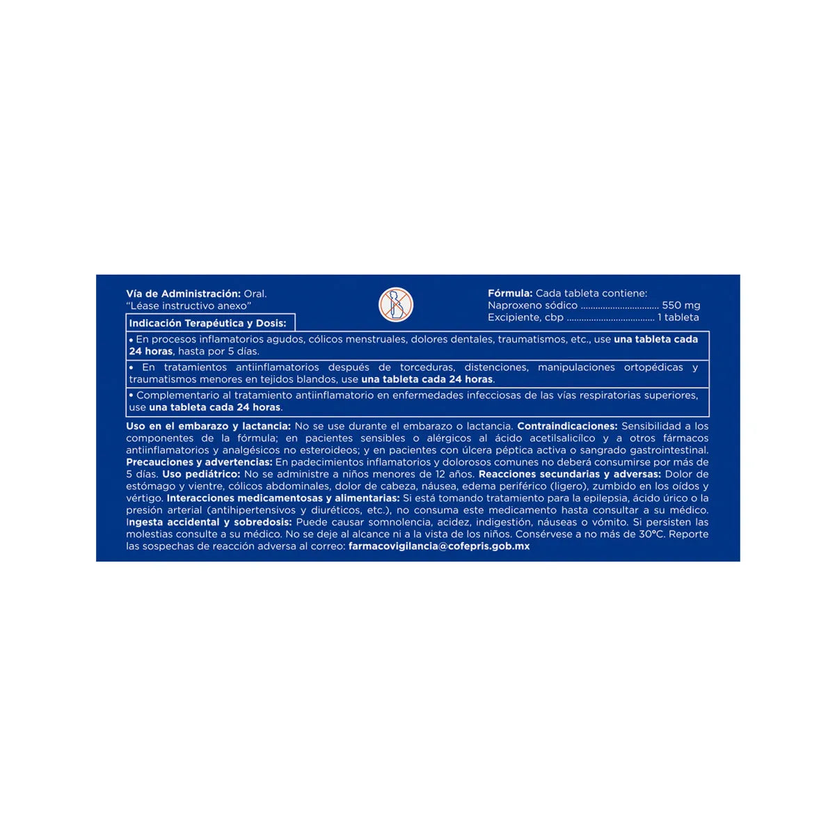 Bixen, Naproxeno Sódico 550 mg 12 Tabletas | Biomep®