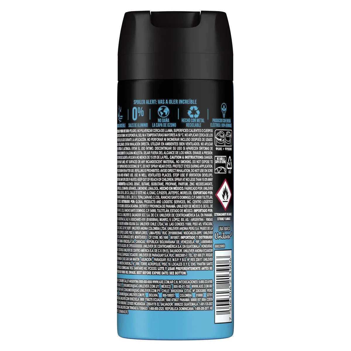 Desodorante Bodyspray Axe Ice Chill Máxima Frescura 150 ml