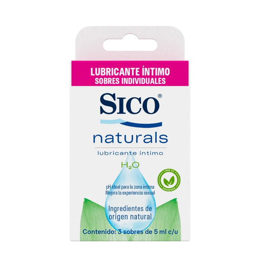 Lubricante Íntimo Sico Naturals Sachets 3 Sobres