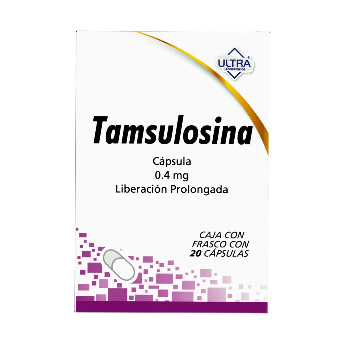 Tamsulosina 0.4 mg 20 Cápsulas de Liberación Prolongada | Ultra®