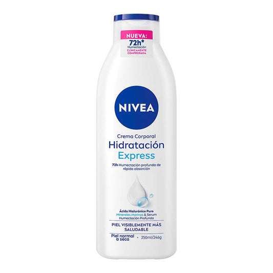 Crema Corporal Nivea Hidratación Express 72h 250 ml