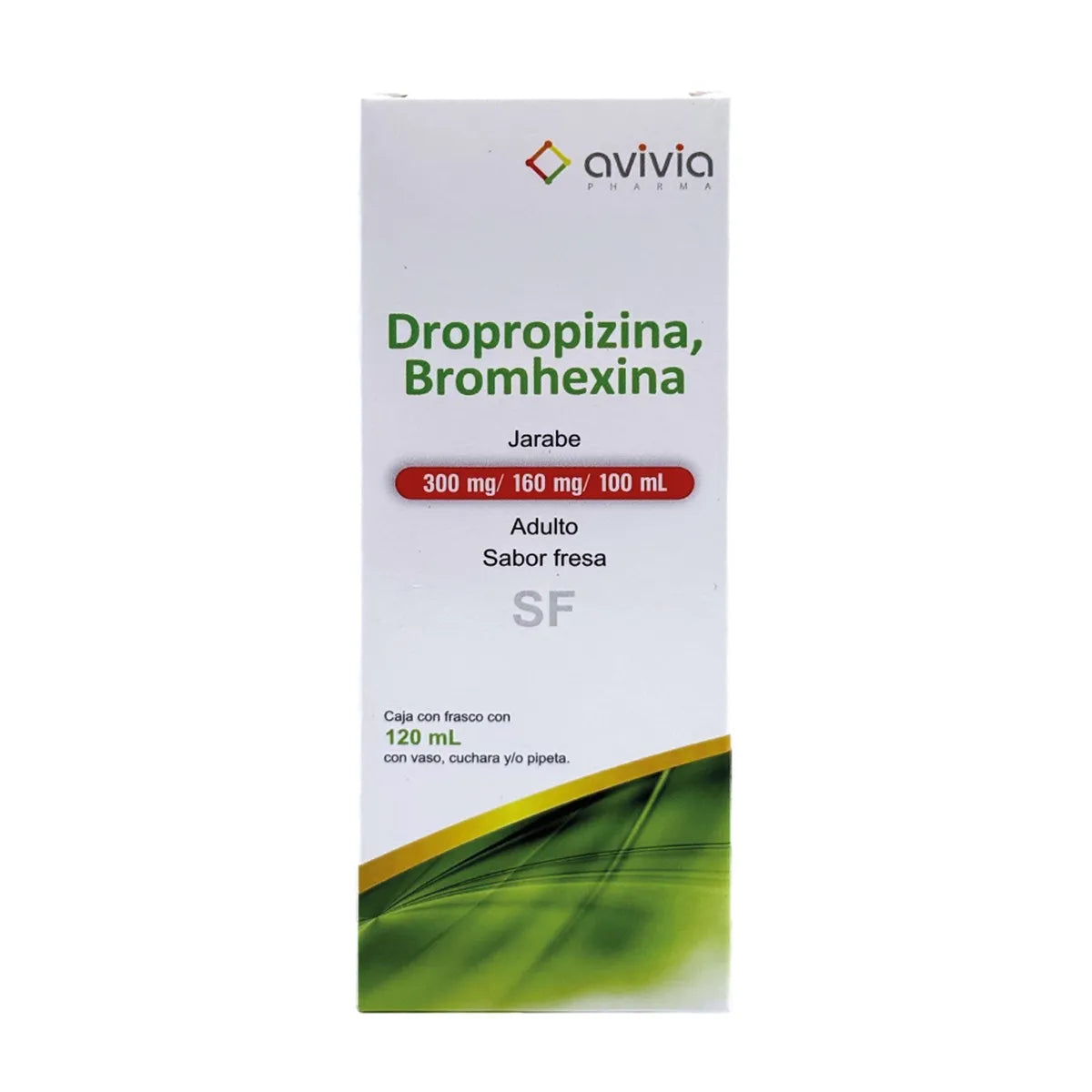 Dropropizina 300 mg, Bromhexina 160 mg Jarabe 100 ml | Avivia®