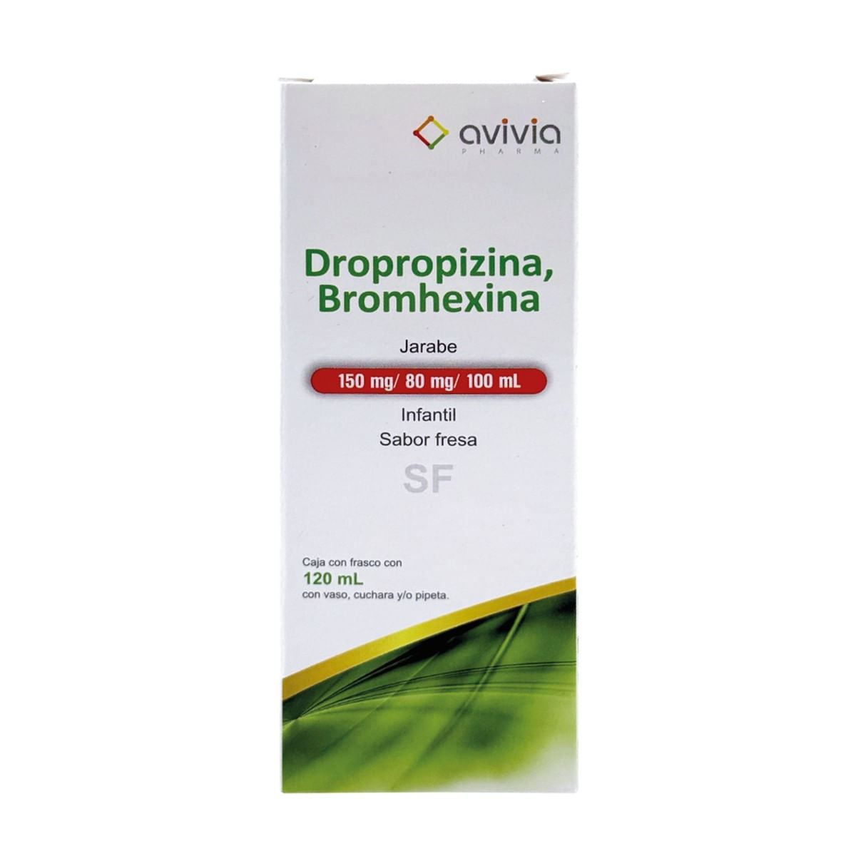 Dropropizina 150 mg, Bromhexina 80 mg Jarabe Infantil 100 ml | Avivia®
