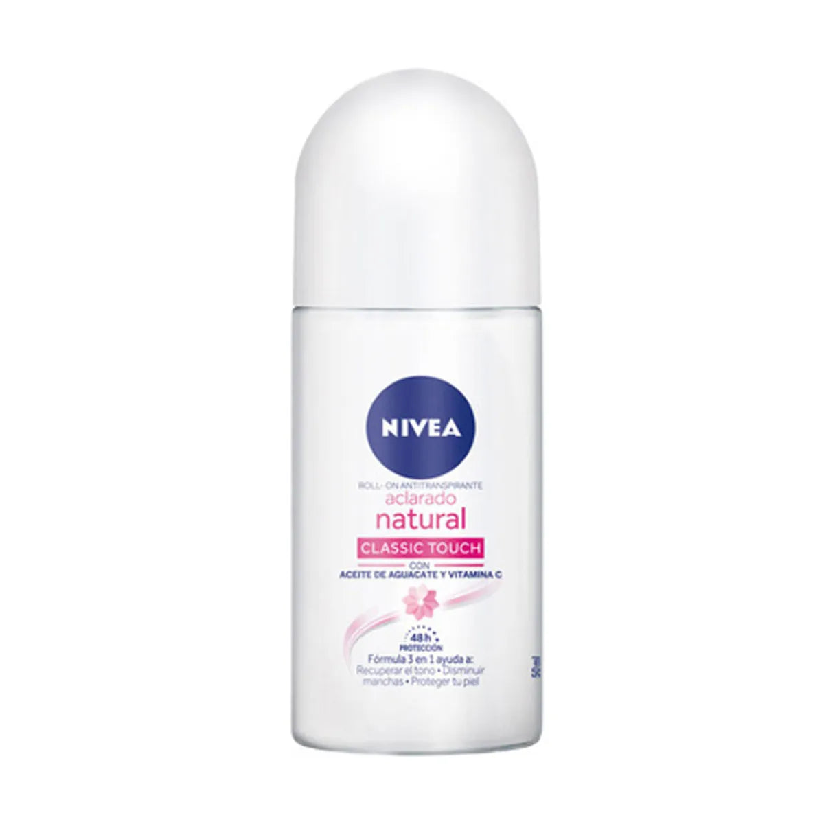 Antitranspirante Aclarado Natural Classic Touch Roll-On 50 mL | Nivea®