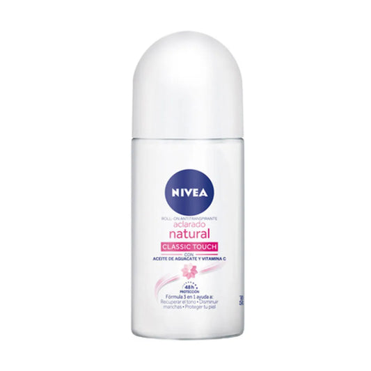 Antitranspirante Aclarado Natural Classic Touch Roll-On 50 mL | Nivea®