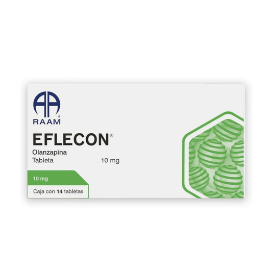Eflecon®, Olanzapina 10 mg 14 Tabletas | RAAM®