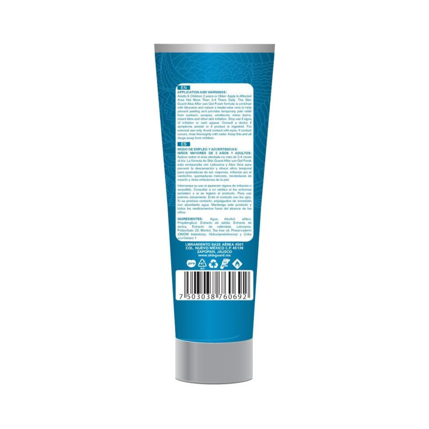 Gel para Quemaduras Burn Relief Lidocaína 100 ml | Skin Guard®