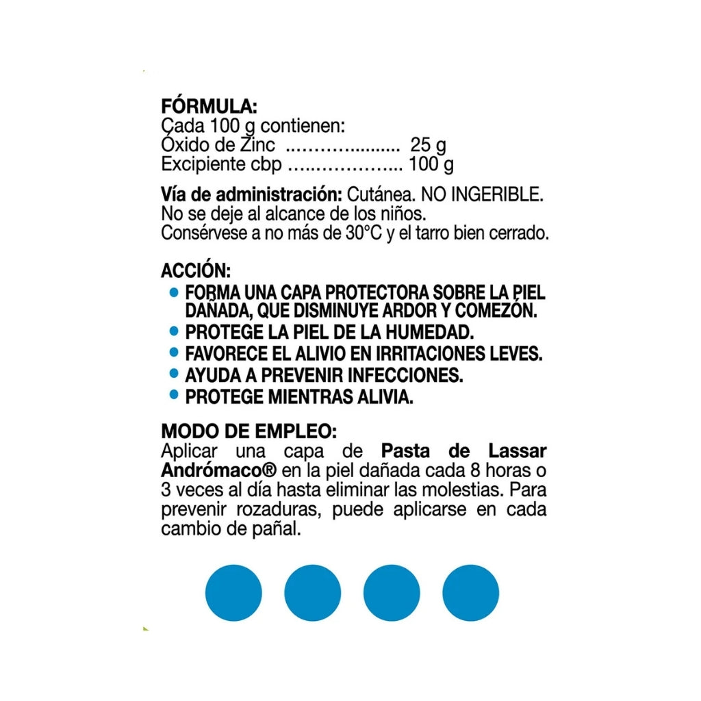 Pasta de Lassar, Óxido de Zinc 25% 30 g | Andrómaco®