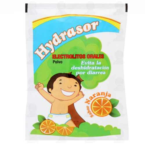 Electrolitos Orales Hydrasor Sabor Naranja 28.49 grs Polvo Individual