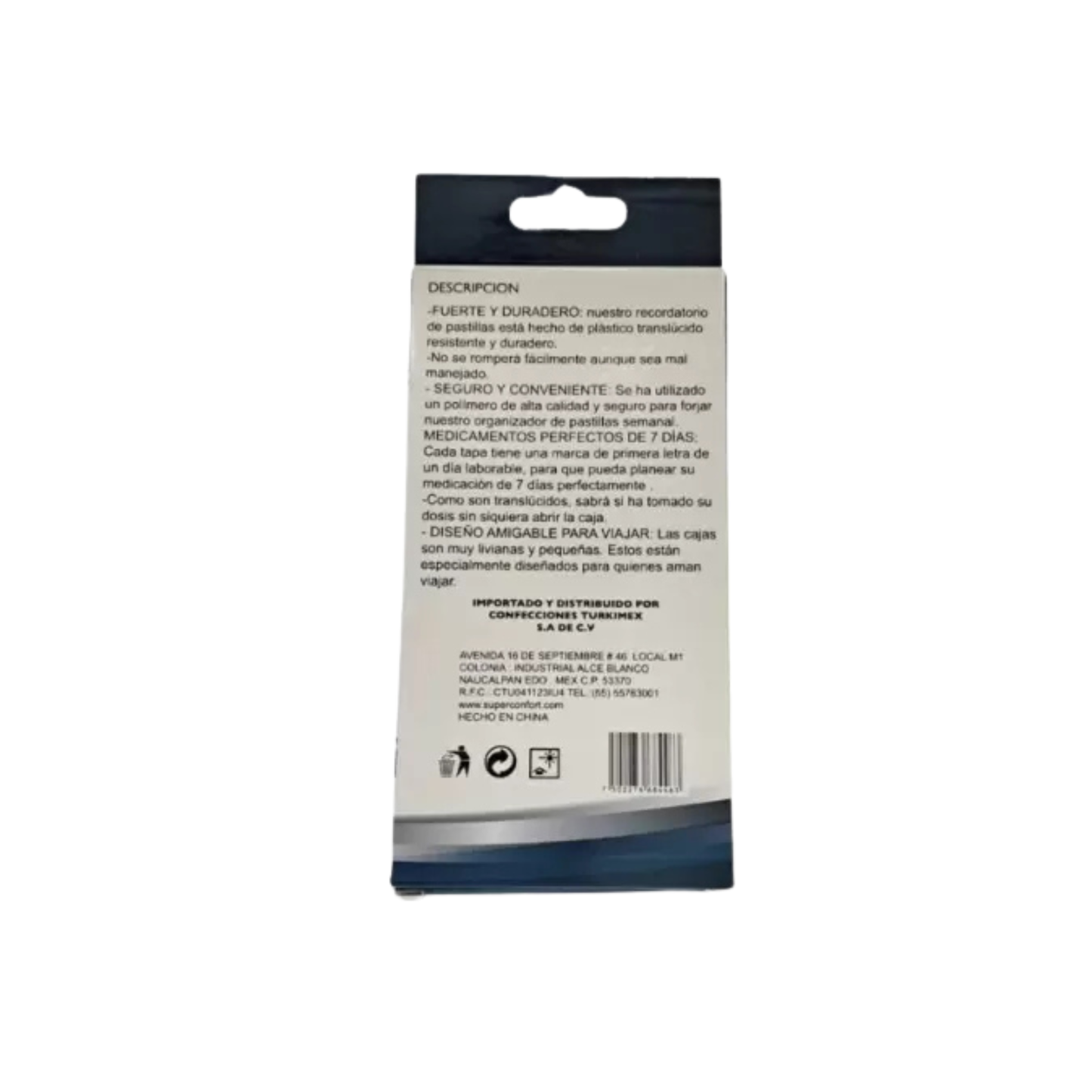 Pastillero Semanal Circular | Super Confort®