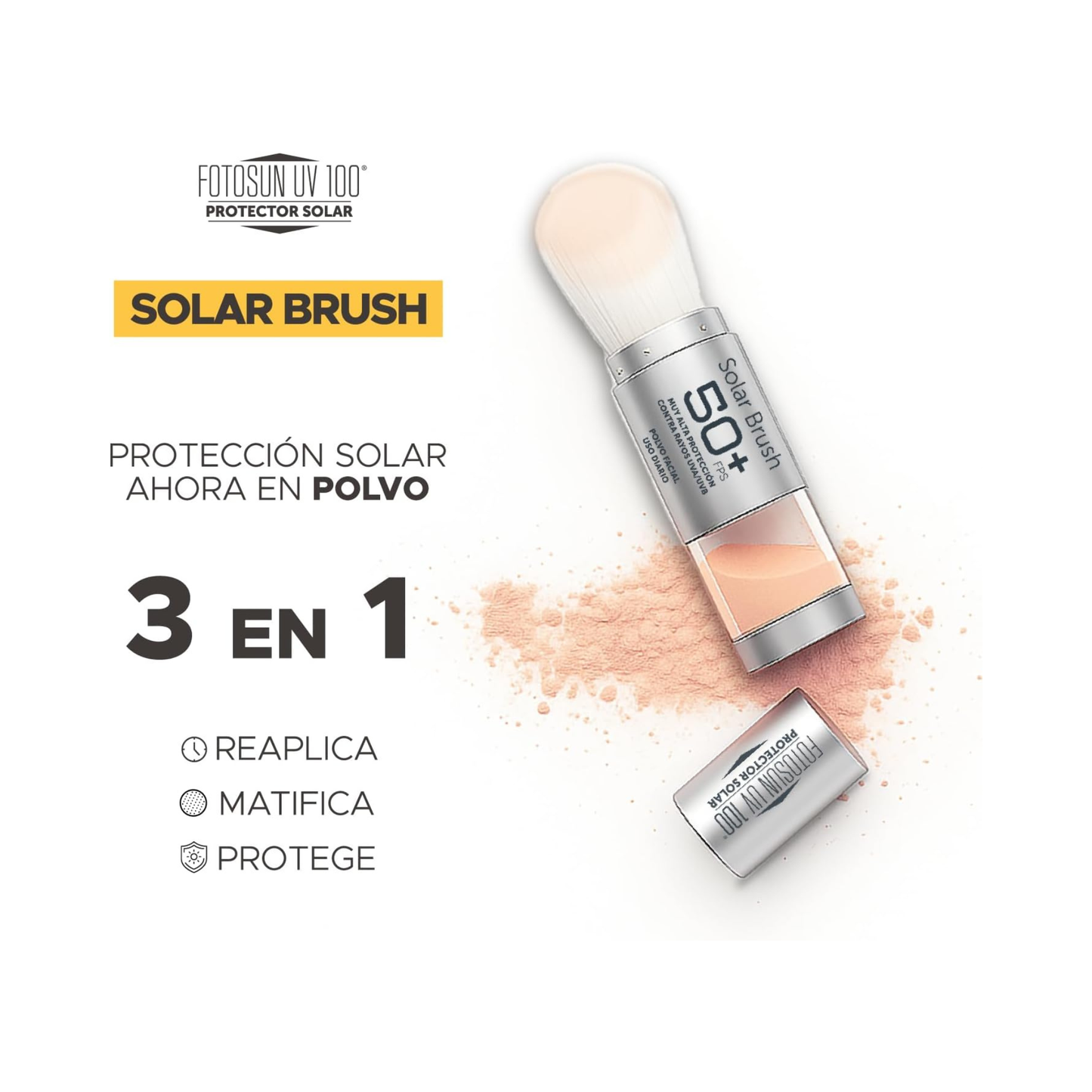 Protector Solar en Polvo Fotosun UV 100® Solar Brush FPS 50+ 4 g