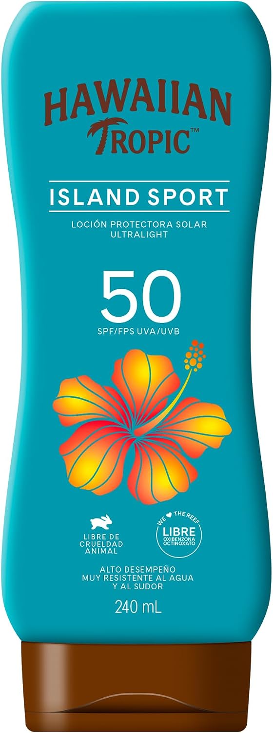 Hawaiian Tropic Island Sport FPS 50 Loción Protectora Solar Ultralight 240 mL