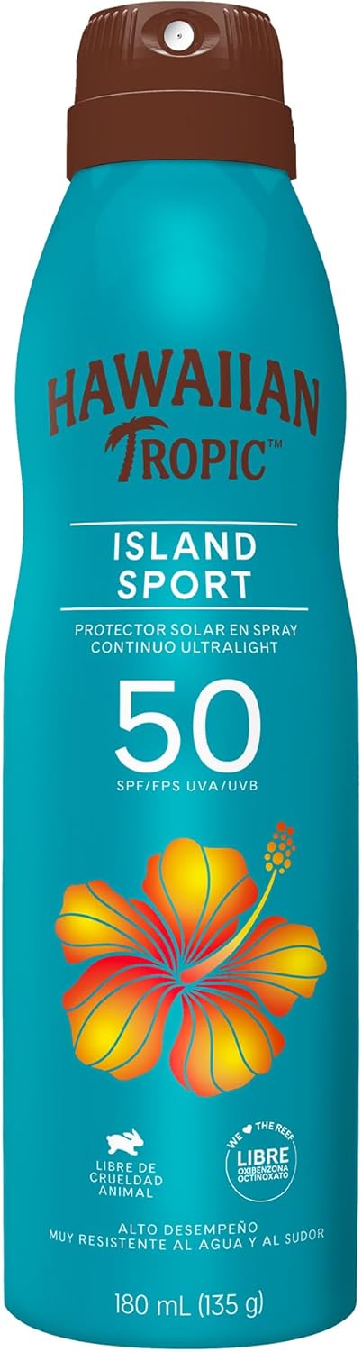 Protector Solar Hawaiian Tropic Island Sport FPS 50 Spray 220 mL