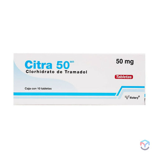 Citra 50®, Tramadol 50 mg 10 Tabletas | Victory®