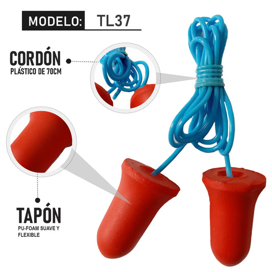 Tapón Auditivo Con Cordón TL-37 Lica