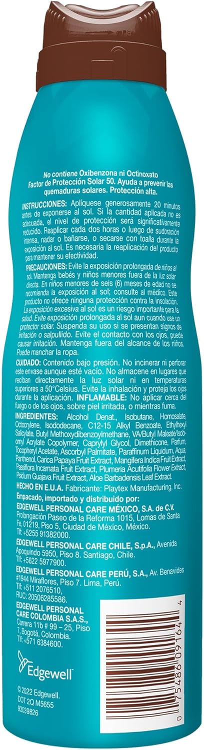 Protector Solar Hawaiian Tropic Island Sport FPS 50 Spray 220 mL