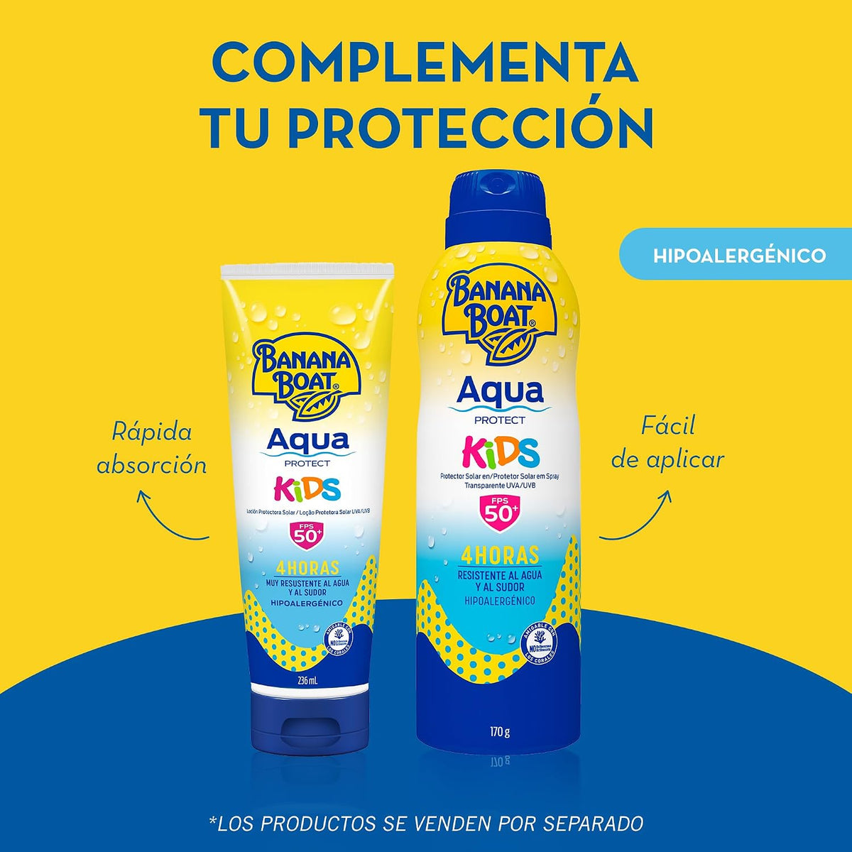 Banana Boat Aqua Protect Kids FPS 50+ Protector Solar en Spray 170 g