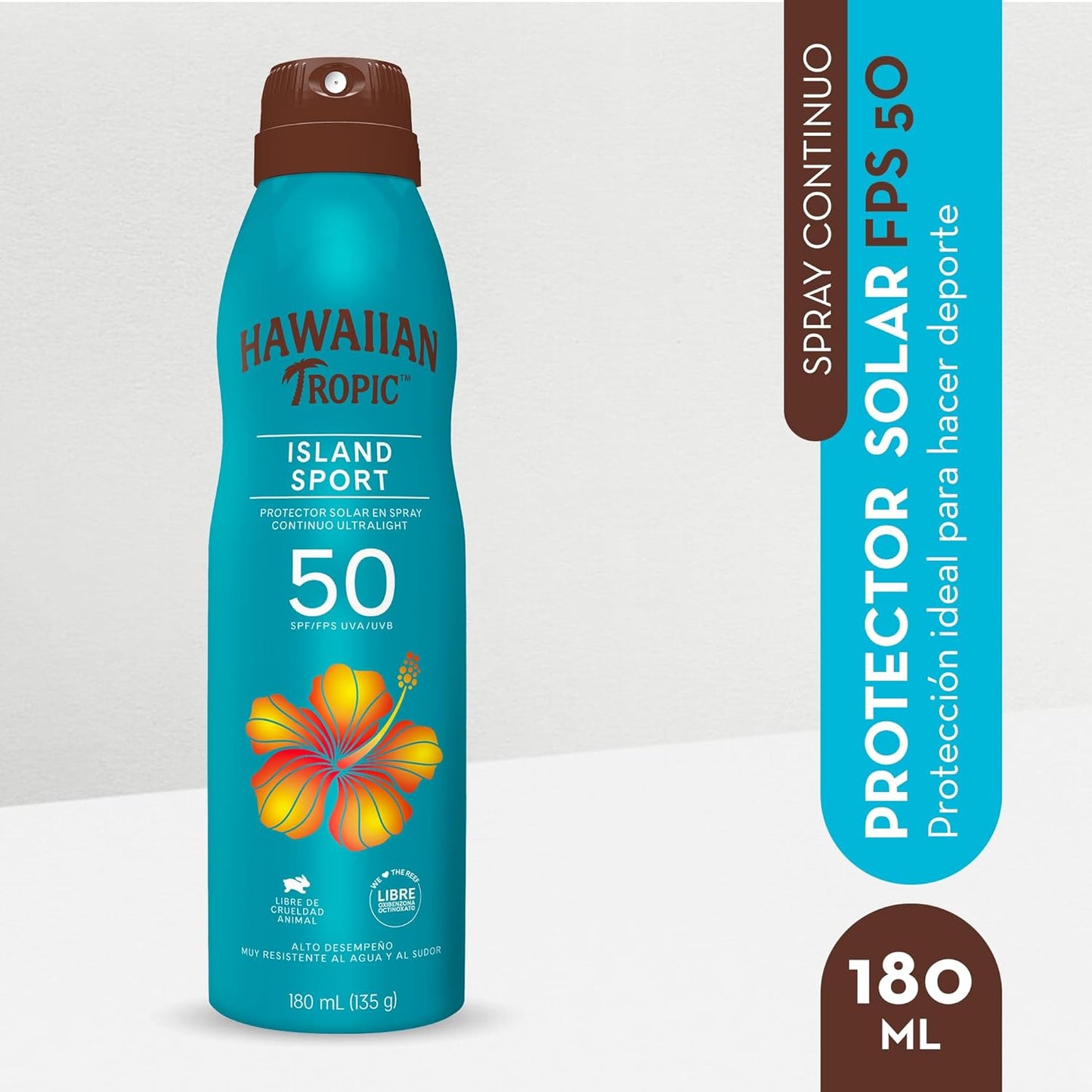 Protector Solar Hawaiian Tropic Island Sport FPS 50 Spray 220 mL