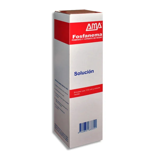 Fosfanema®, Fosfato Monosódico, Citrato de Sodio, 133 mL Solución Rectal | Ama®
