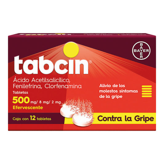 Tabcin® 12 Tabletas Efervescentes | Bayer®
