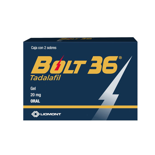 Tadalafil Bolt36 20 mg Gel 2 Sobres