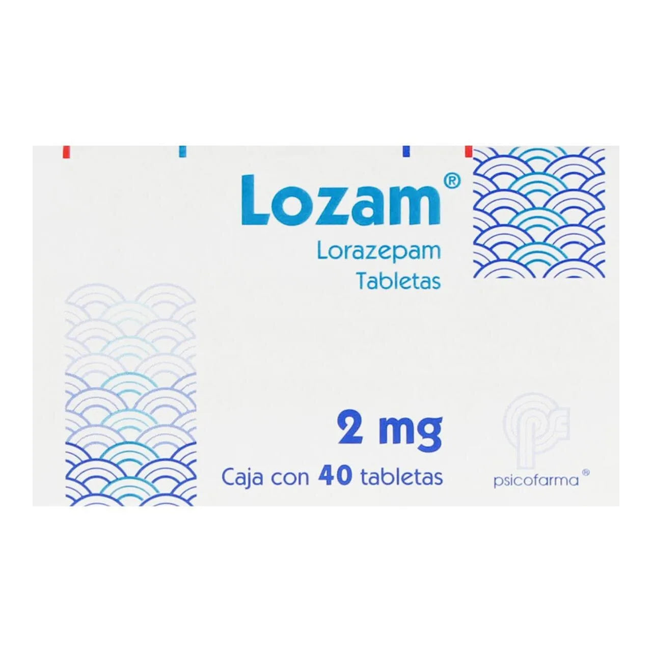 Lozam, Lorazepam 2 mg 40 Tabletas | Psicofarma®