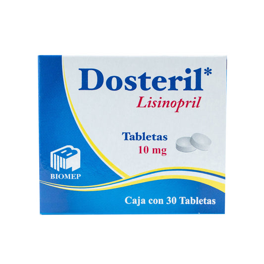 Dosteril, Lisinopril 10 mg 30 Tabletas | Biomep®