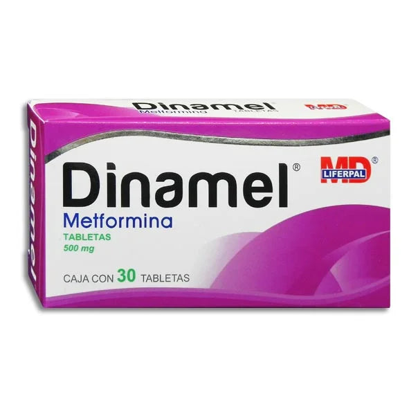 Dinamel®, Metformina 500 mg 30 Tabletas | Liferpal MD®
