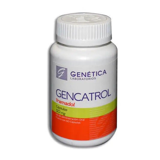 Gencatrol, Tramadol 50 mg 60 Cápsulas | Genética Laboratorios