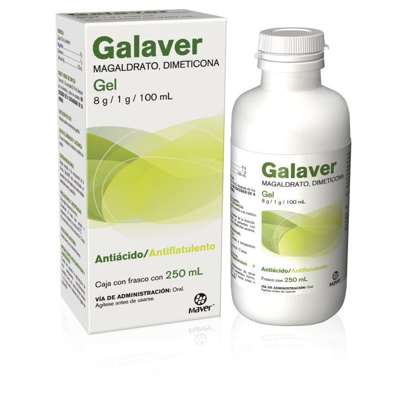 Galaver, Magaldrato, Dimeticona, 250 ml Suspensión