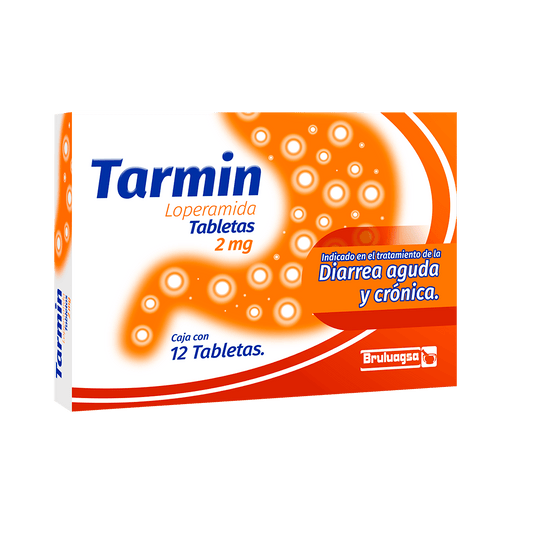 Tarmin, Loperamida 2 mg 12 Tabletas