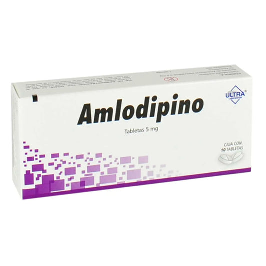 Amlodipino 5 mg 10 Tabletas | Ultra®