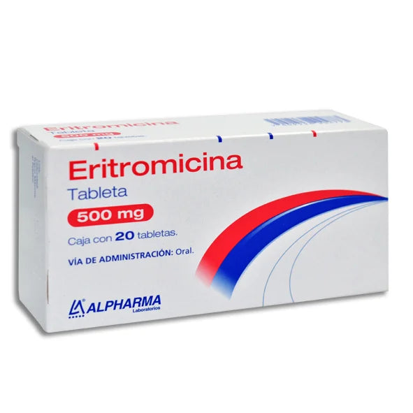 Eritromicina 500 mg 20 Tabletas | Alpharma®