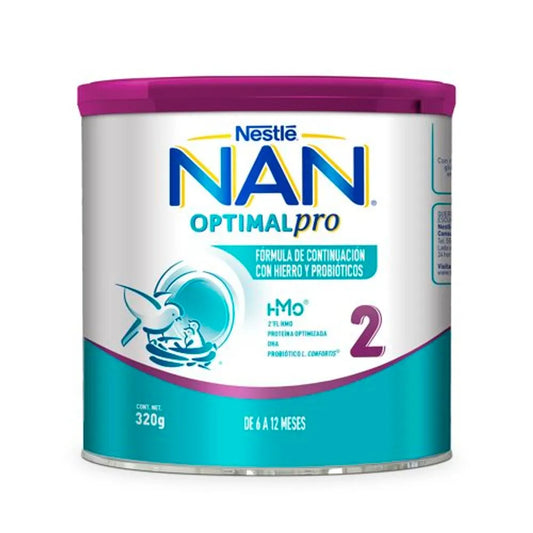 Leche en Polvo NAN Optimal Pro 2 Lata 320 g | Nestlé®