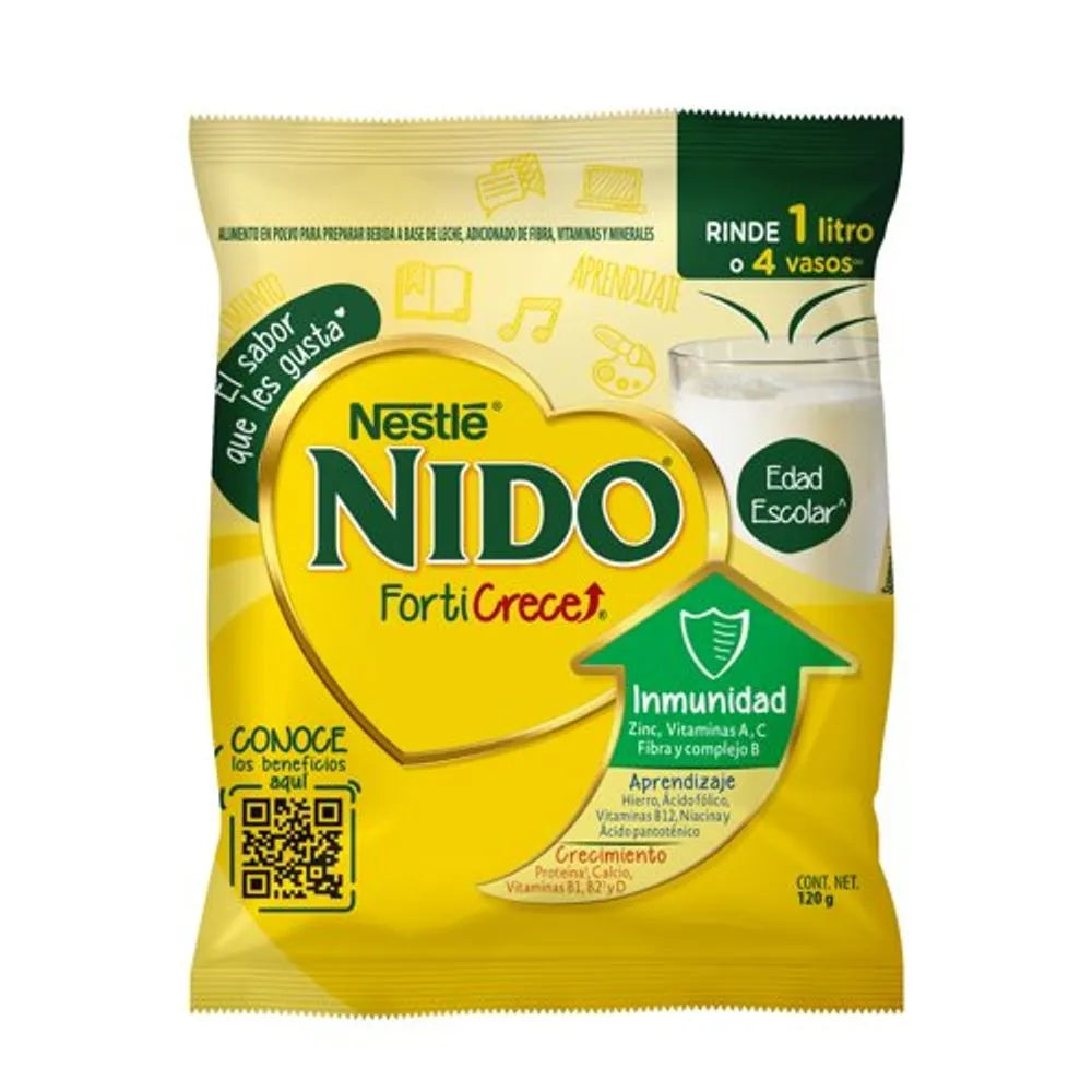 Leche en Polvo Nido FortiCrece Sobre 120 g | Nestlé®