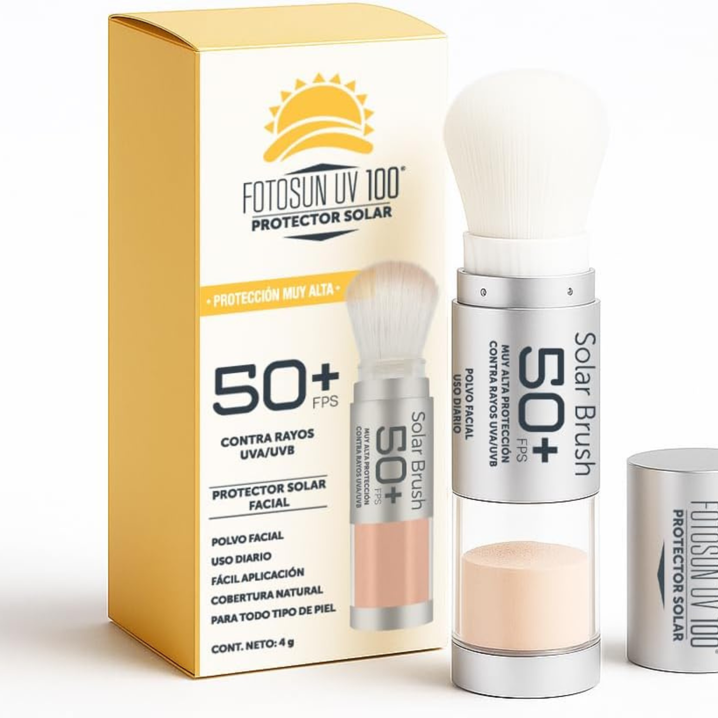 Protector Solar en Polvo Fotosun UV 100® Solar Brush FPS 50+ 4 g