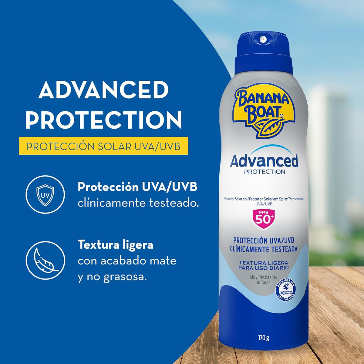 Banana Boat Advanced Protection FPS 50+ Protector Solar en Spray 170 g