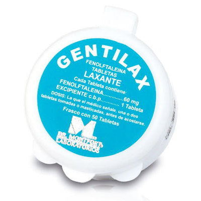 Gentilax®, Fenolftaleína 60 mg 50 Tabletas | Dr. Montfort®