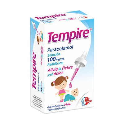 Tempire®, Paracetamol 100 mg/mL 30 mL Solución Pediátrica | Collins®