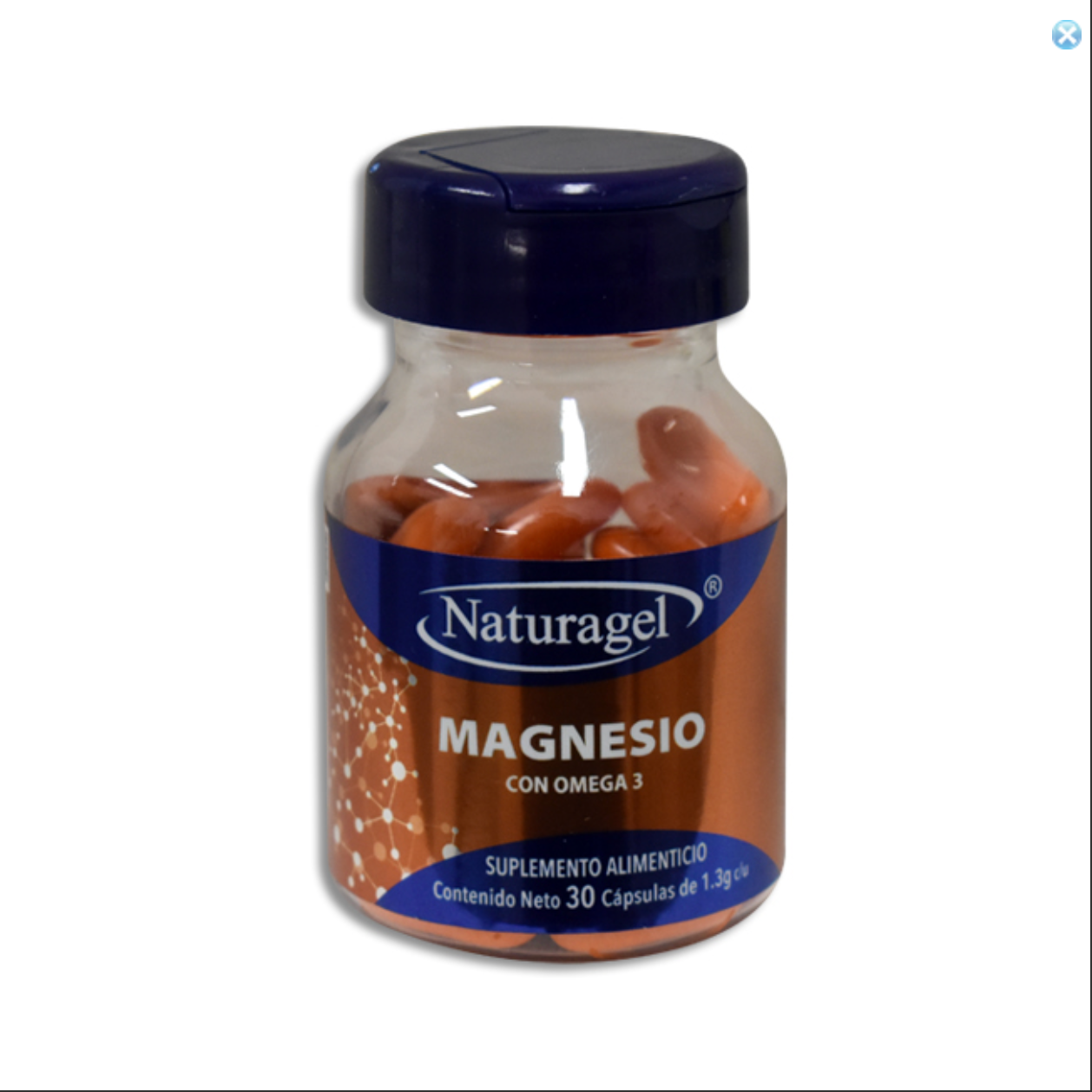 Magnesio con Omega 3 Naturagel 30 Cápsulas