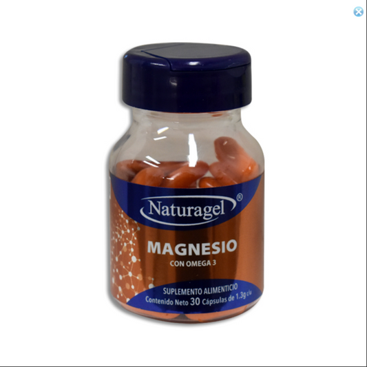 Magnesio con Omega 3 Naturagel 30 Cápsulas