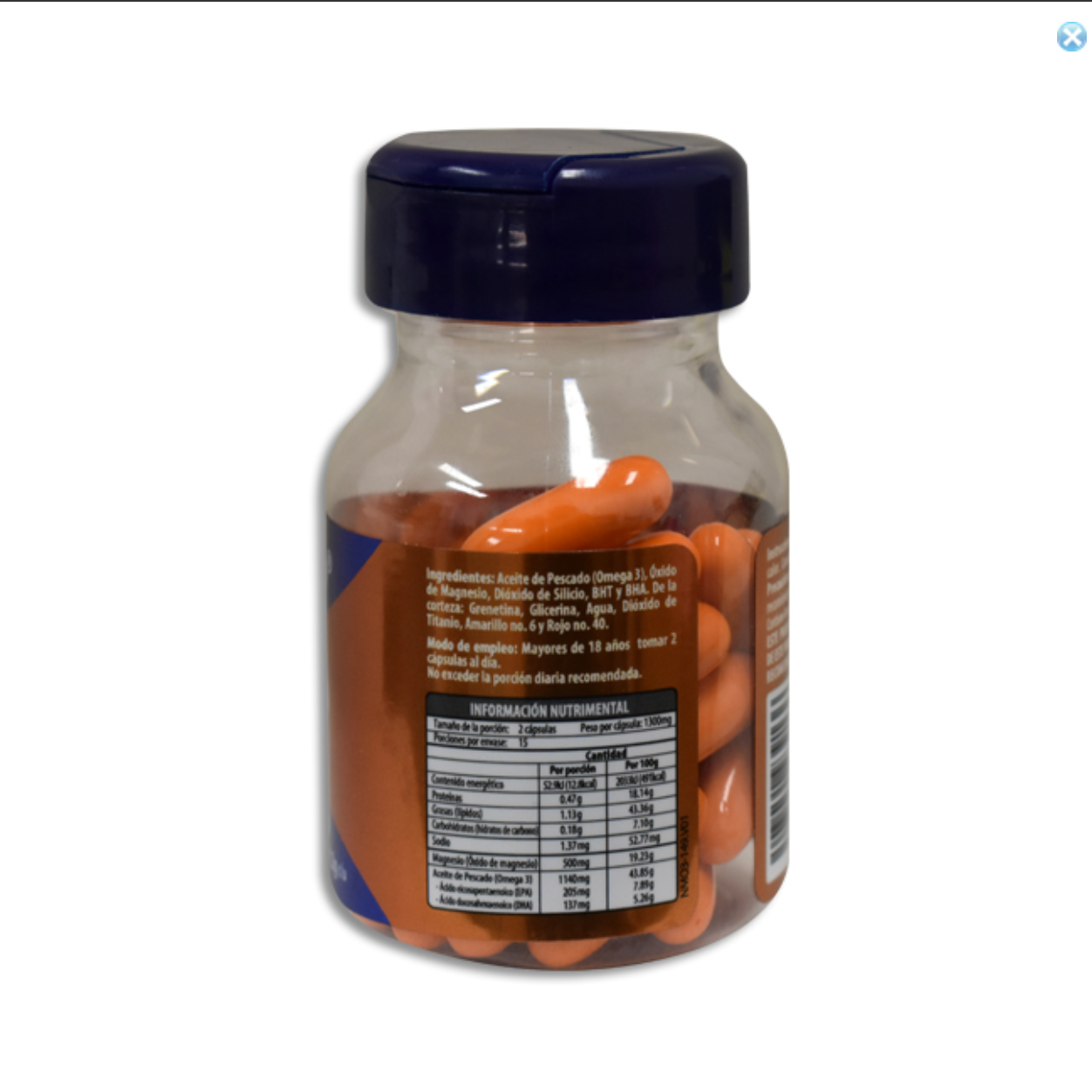 Magnesio con Omega 3 Naturagel 30 Cápsulas