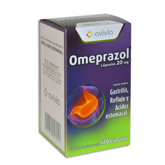 Omeprazol 20 mg 120 Cápsulas | Avivia®