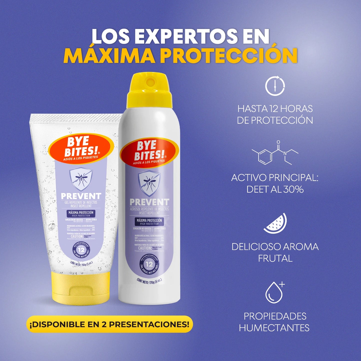 Repelente Bye Bites! Prevent Aerosol 170 mL