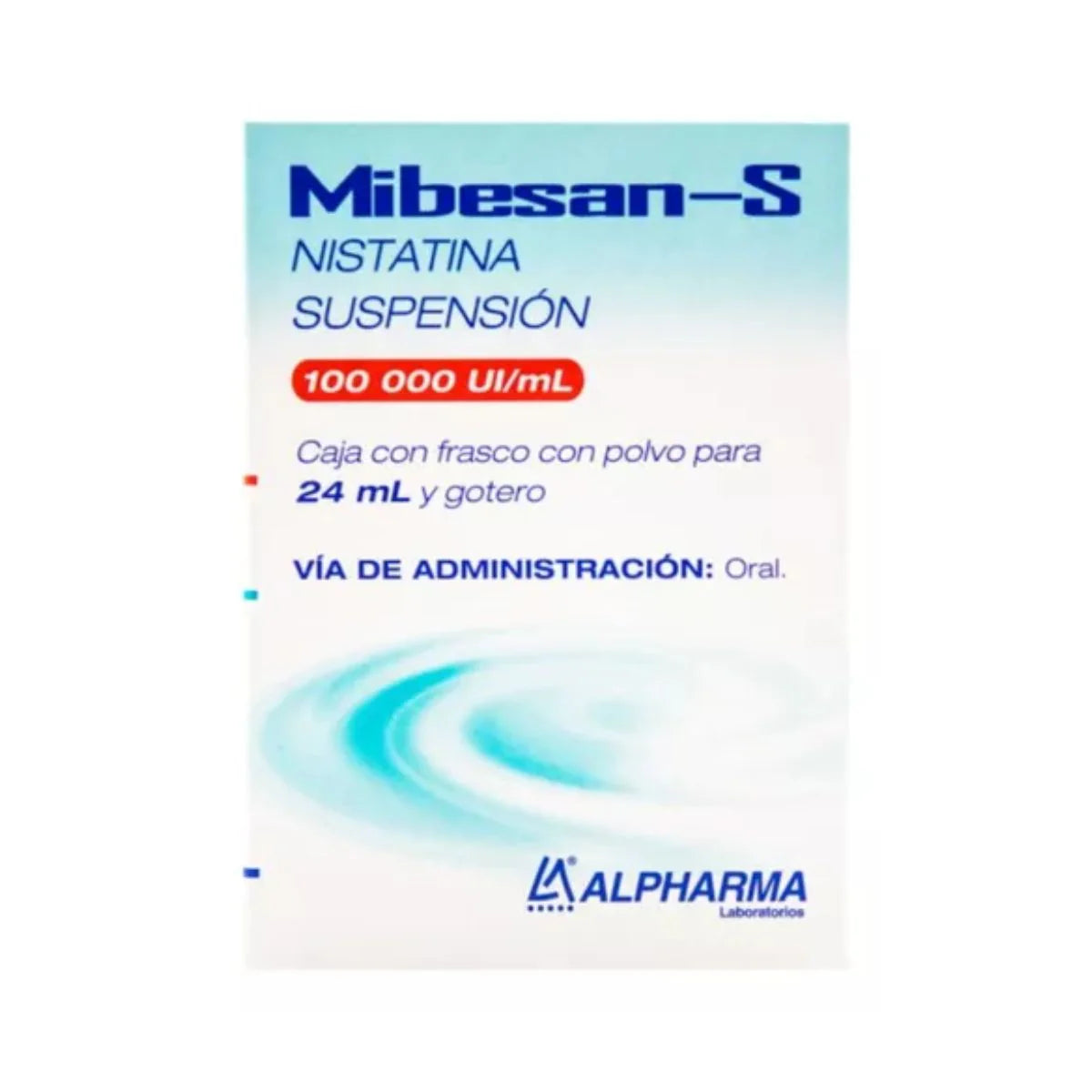 Mibesan-S, Nistatina 100 000 U/mL Suspensión 24 mL | Alpharma®