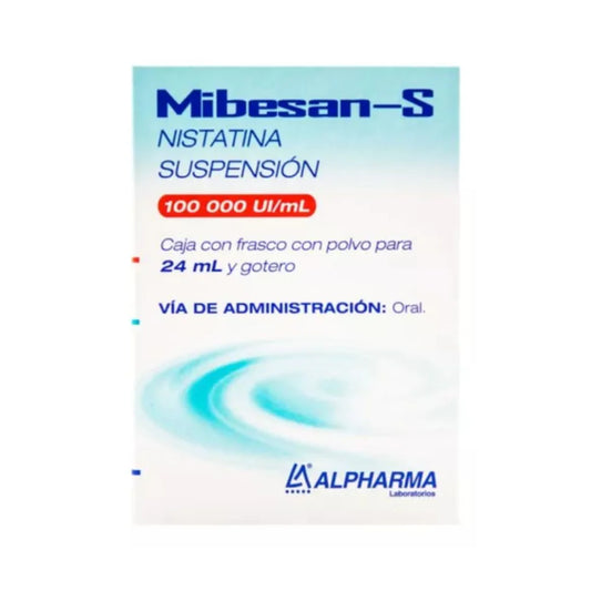 Mibesan-S, Nistatina 100 000 U/mL Suspensión 24 mL | Alpharma®